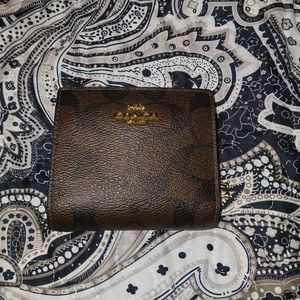 Coach Signature Canvas brown/black wallet